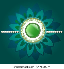 Vector Beautiful background of rakhi on rakshabandhan festival