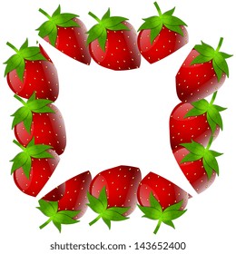 Vector beautiful background of strawberry