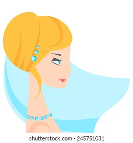 Vector of beautiful bride illustration