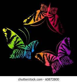 Vector beautiful butterfly for a design