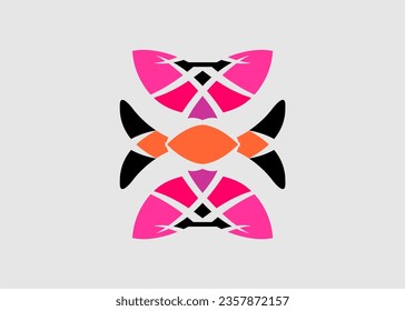 vector beautiful butterfly motif art