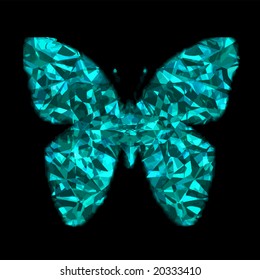 Vector Beautiful Butterfly, See Jpeg Also In My Portfolio