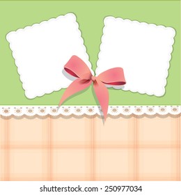 Tarjeta vectorial hermosa con arco