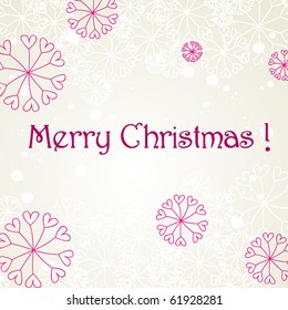 Vector beautiful Christmas background with purple globe