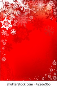 vector de bello marco rojo oscuro de Navidad