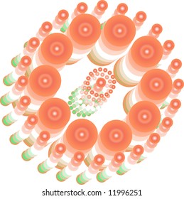 Vector beautiful circles background