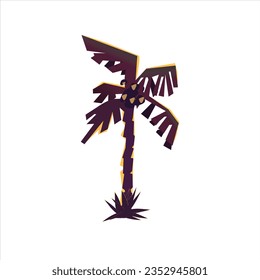 vector of beautiful coconut tree