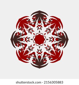 vector of beautiful color combination mandala motifs for frames or weddings