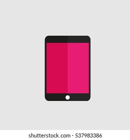 vector beautiful color tablet on a white background.
