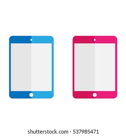 vector beautiful color tablet on a white background.
