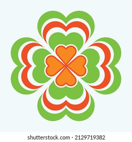 Vector Beautiful Colored Floral Design