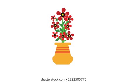 Vector of beautiful colorful flowers for decoration.
