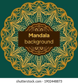 Vektor Schöne Contour Blume Mandala. Vektorgrafik
