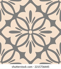 Vector beautiful damask pattern. Royal pattern with floral ornament. Seamless wallpaper with a damask pattern.