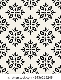 Vector beautiful damask pattern. Royal pattern with floral ornament. Seamless wallpaper with a damask pattern. Vector illustration.