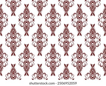 Vector beautiful damask pattern. Royal pattern with floral ornament. Seamless wallpaper with a damask pattern. Vector illustration. Vector damask pattern,damask ornament for wallpapers, textile, wrapp