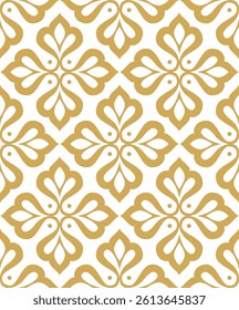 Vector beautiful damask pattern. Royal pattern with floral ornament. Seamless wallpaper with a damask pattern. Vector illustration.