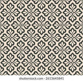 Vector beautiful damask pattern. Royal pattern with floral ornament. Seamless wallpaper with a damask pattern. Vector illustration.