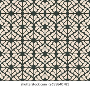 Vector beautiful damask pattern. Royal pattern with floral ornament. Seamless wallpaper with a damask pattern. Vector illustration.