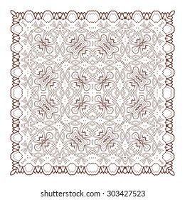 Vector Beautiful Deco Black Mandala. 10 eps
