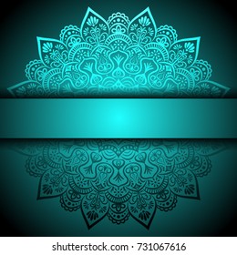 Vector Beautiful Deco Contour Mandala, Patterned Design Element, Ethnic Amulet. Illustration