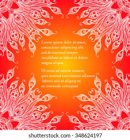 Vector Beautiful Deco Mandala. Ethnic decorative elements. Hand drawn background. Islam, Arabic, Indian, ottoman motifs.  Patterned Design Element, Ethnic Amulet