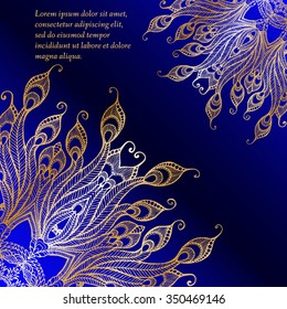 Vector Beautiful Deco Mandala. Ethnic decorative elements. Hand drawn background. Islam, Arabic, Indian, ottoman motifs.  Patterned Design Element, Ethnic Amulet