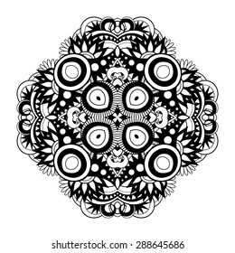 Vector Beautiful Deco Mandala. Round Ornament Pattern