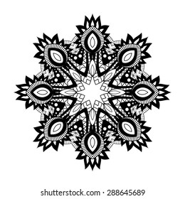 Vector Beautiful Deco Mandala. Round Ornament Pattern