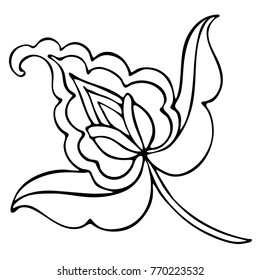 Vector  with beautiful decorative  flowers.
Can be used for printing on paper, suitable for festive invitations, fashion industry, textile and other.
