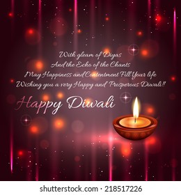 Vector beautiful diwali background