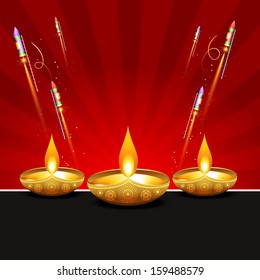 vector beautiful diwali background design