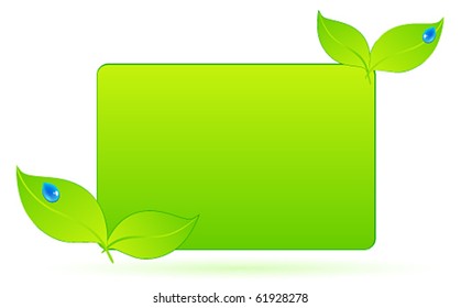 Vector beautiful eco card