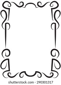 Vector of beautiful elegant framework for design