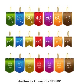 Vector Beautiful Elegant Tags Collection