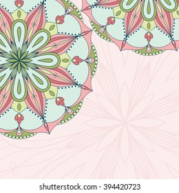 Vector beautiful ethnic mandala. Design element for art.