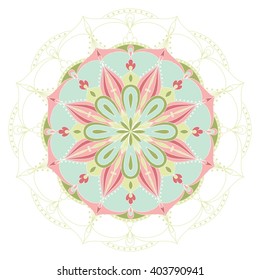 Vector beautiful ethnic mandala. Design element for art.