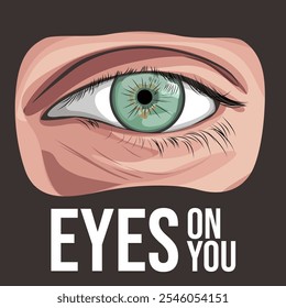 Vector hermoso ojo de la persona 
