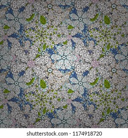 Vector Beautiful fabric pattern. Vector watercolour floral pattern, delicate flowers, white, black and gray flowers, greeting card template.