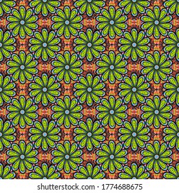 Vector Beautiful fabric pattern. Vector watercolour floral pattern, delicate flowers, black, blue and green flowers, greeting card template.