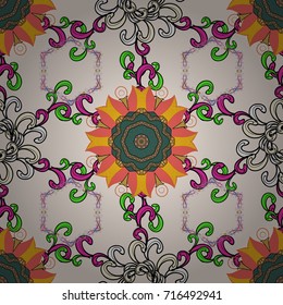 Vector Beautiful fabric pattern. Vector watercolour floral pattern, delicate flowers, neutral, black and green flowers, greeting card template.
