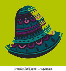 Vector  with beautiful  festive bells.
Can be used for printing paper, suitable for festive invitations .
