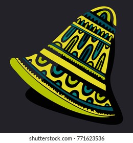 Vector  with beautiful  festive bells.
Can be used for printing paper, suitable for festive invitations .
