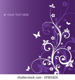 Vector beautiful floral background