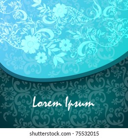 Vector beautiful floral background illustration