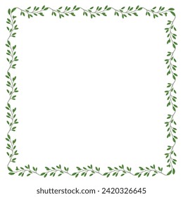 Vector hermoso marco floral de diseño más reciente.