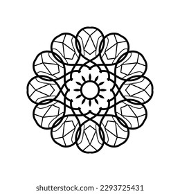 vector beautiful floral mandala design