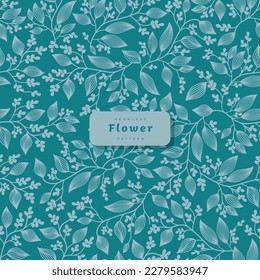 Modelo de patrón floral hermoso vector