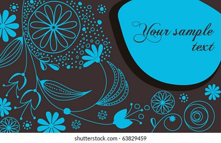 Vector beautiful floral romantic background