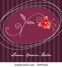 Vector beautiful floral romantic background